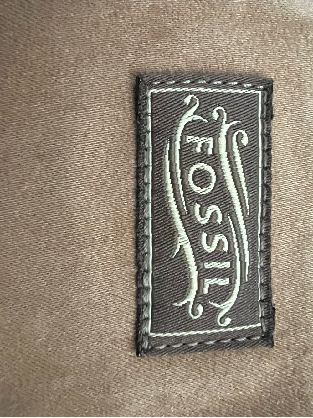 Vintage Fossil Light Brown Crossbody Shoulder Strap with Tassel Accent - Picture 6 of 12